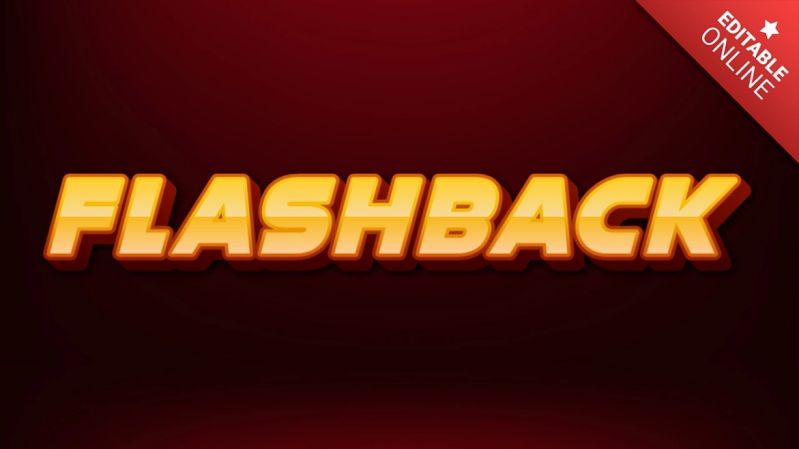 Flashback King 3d Text Effect Generator - Beautiful Ultra HD Vintage Illustrations | Free Download