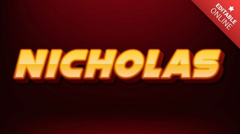 Nicholas Text Effect Generator Textstudio - Mountain Illustration Collection - Mobile Quality