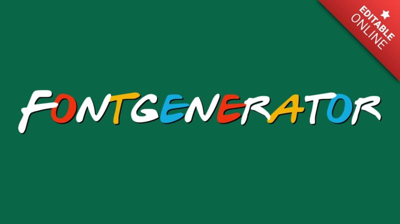 Friends Text Effect Font Generator - Colorful Background Collection - Desktop Quality