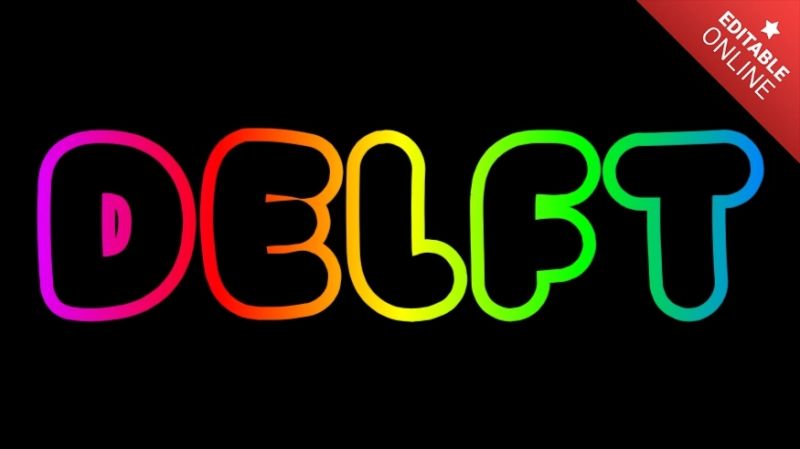 Delft Blue 3d Text Effect Generator - Best Colorful Designs in Desktop