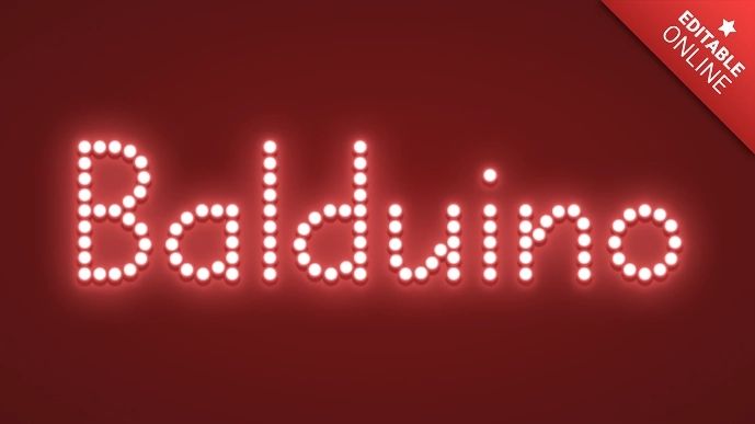 Balduino Red Led Text Effect Generator - Ultra HD Full HD Abstract Pictures | Free Download