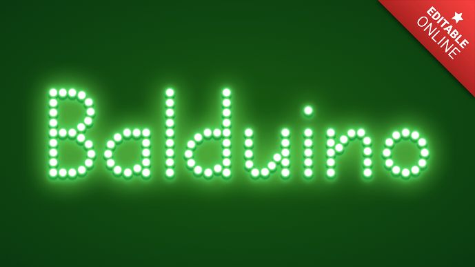 Balduino Green 3d Text Effect Generator - Colorful Design Collection - Desktop Quality