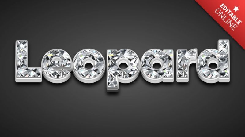 Leopard Best Rated Font Generator Text Effects - Premium Light Background Gallery - Full HD