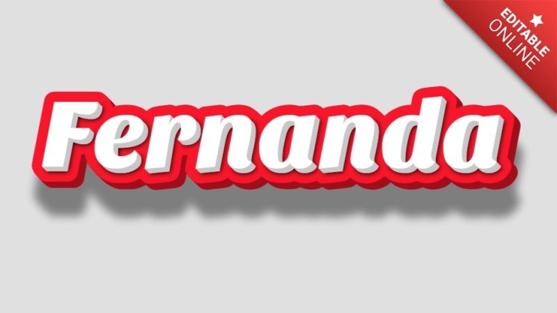 Fernanda Script 3d Text Effect Generator - Nature Illustration Collection - High Resolution Quality