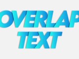 Blue Overlap Font Text Effect Generator