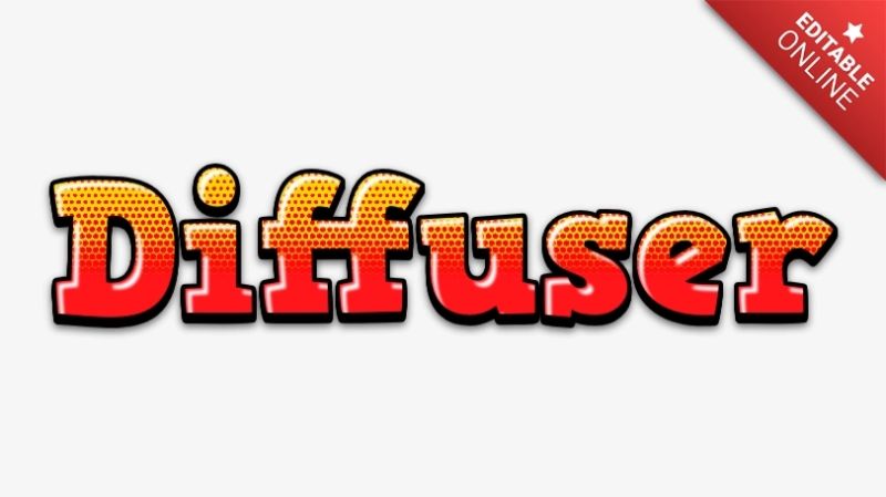 Diffuser Text Style Effects Generator - Classic Desktop Gradient Arts | Free Download