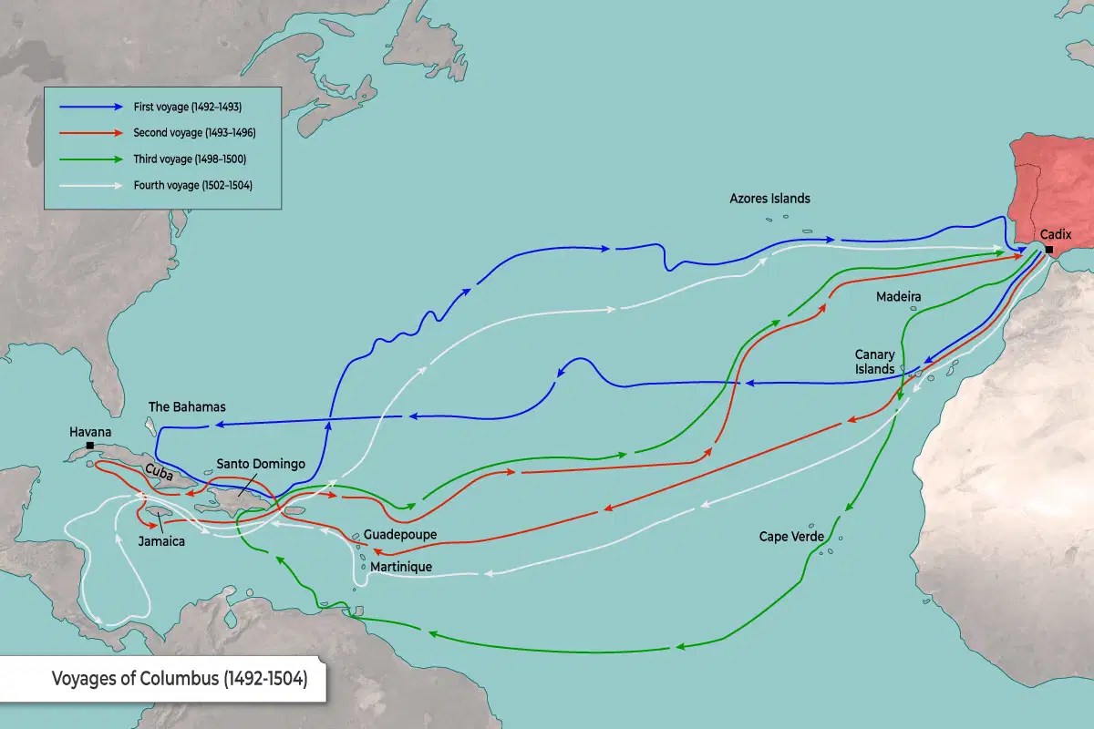 Christopher Columbus World Map Columbus Map 