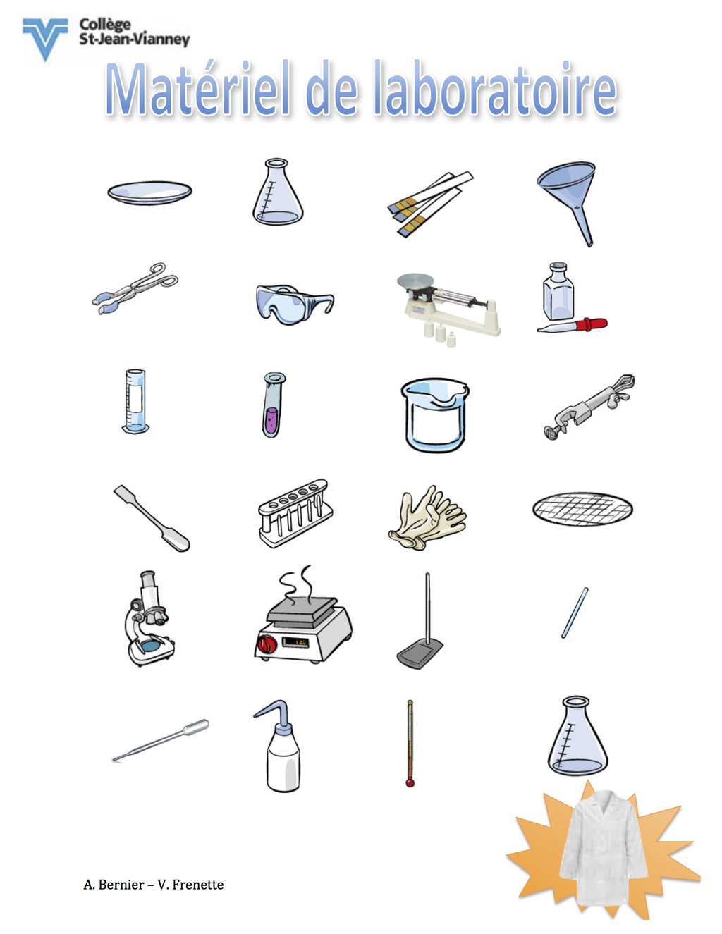 La balance à fléau, la burette, l'erlenmeyer, le cylindre gradué, le bécher et l'éprouvette sont des exemples de matériels utilisés en laboratoire. 3 outils pour crÃ©er des images interactives - Blog - Math et Mots Monde