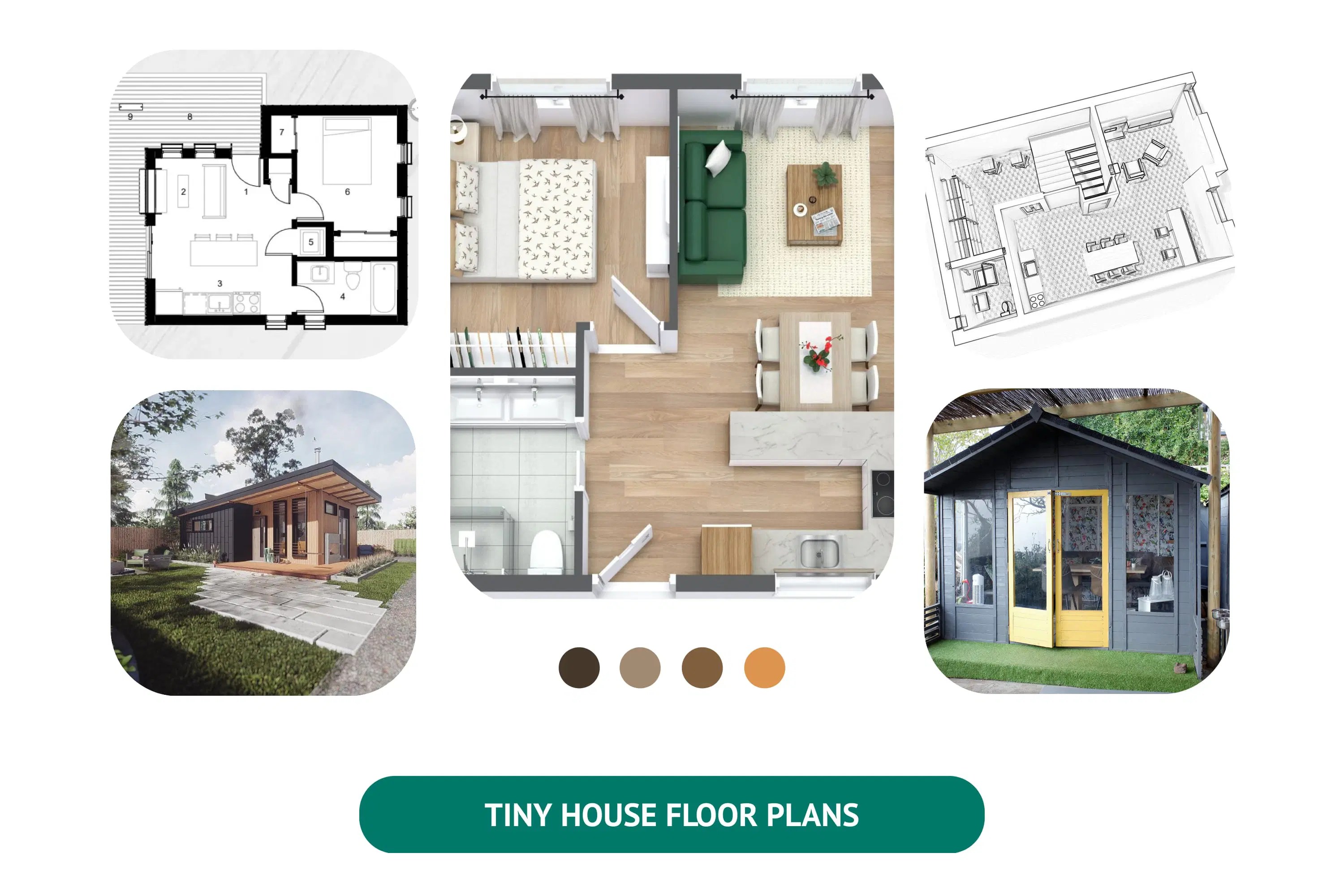 Floor plans to turn tiny houses into havens
