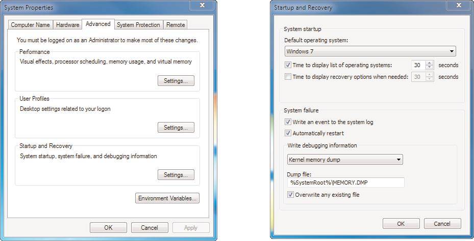 You can download any missing drivers, if necessa. Using System Properties To Configure Windows 7 Options