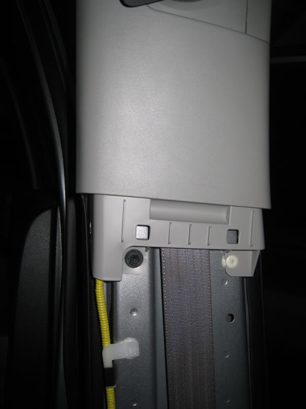 Step 5: Remove the upper portion of the B-pillar