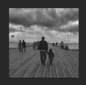 rain photoshop dramatic psd tutorial screen them unhide layers too much