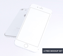 JPG Iphones (4 and 6.5 inch), ipads (2nd and 3rd gen), android phones, tablets, laptops, monitor displays, including clay variations. 3 Clay Iphone 7 Mockups Uiux Repo Free Ui Design Resources