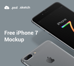 Iphone 7 color mockups sketch file freebie. Free Iphone 7 Mockup Uiux Repo Free Ui Design Resources