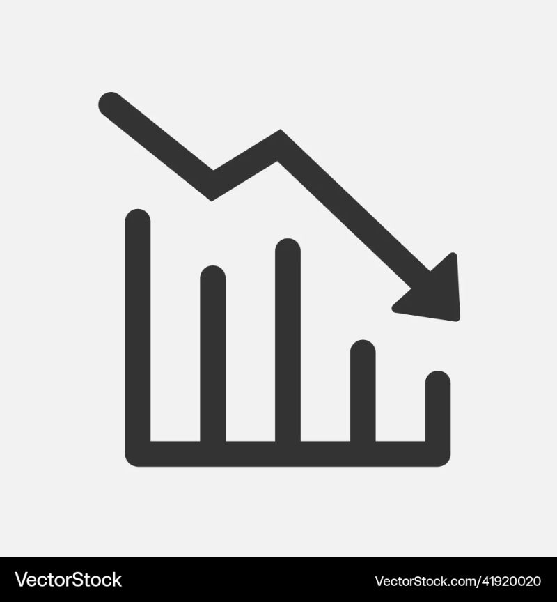 Decrease Diagram Icon Vector Illustration Down Chart Icon On Isolated - Elegant Full HD City Photos | Free Download