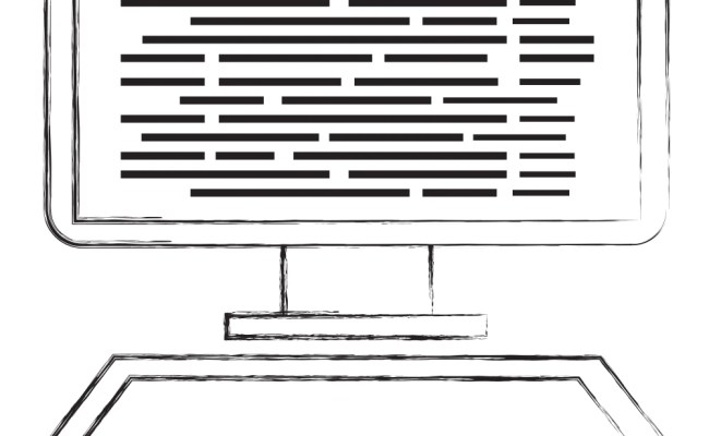 Programming And Coding Concept Code On The Screen Vector Image