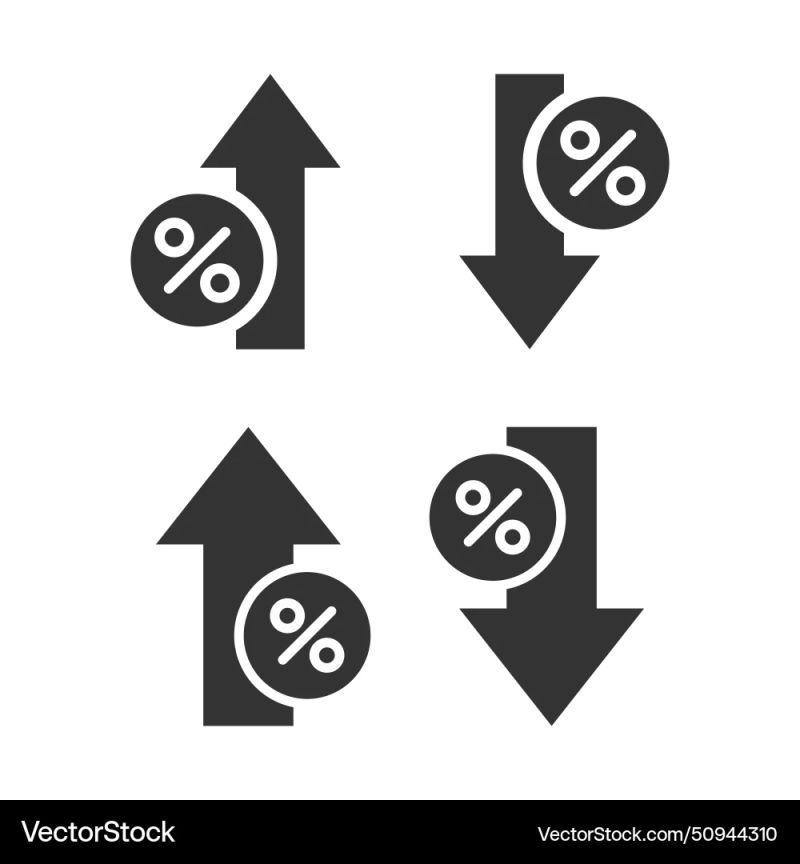 Increase And Decrease In Rate Royalty Free Vector Image - Nature Pictures - Elegant Retina Collection
