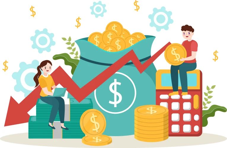 Cost Reduction Vector Illustration With Decrease Price Minimising Or - Download Gorgeous Minimal Texture | High Resolution