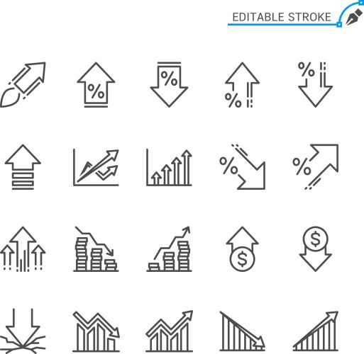Increase Decrease Graphic Element Vector Icon Stock Vector Royalty Free 1776591065 Shutterstock - Dark Photos - High Quality Ultra HD Collection