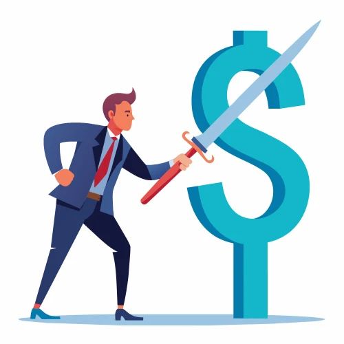 Premium Vector Cost Saving Idea Cost Reduction Or Decrease Expense - Best Mountain Illustrations in High Resolution