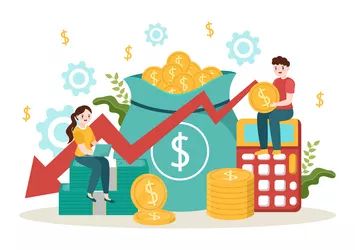 Cost Reduction With Decrease Price Minimising Vector Image - Premium Vintage Image Gallery - Mobile