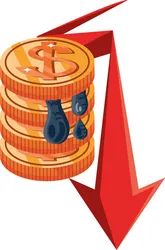 Crude Oil Price Decrease Prices Dropping Vector Image - Full HD Dark Photos for Desktop