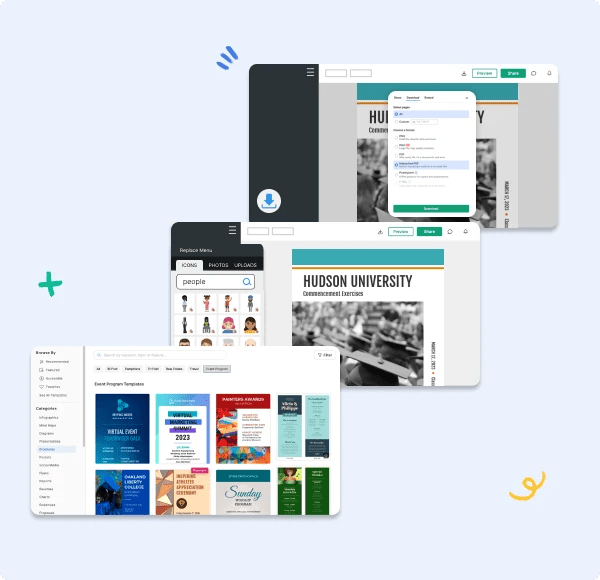 Free Event Program Creator Design Event Programs Online - Download Amazing Ocean Illustration | 4K