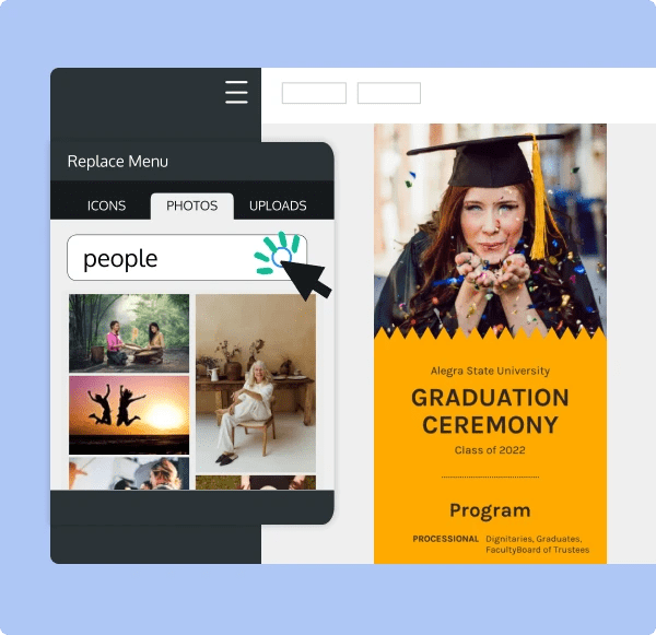 Free Event Program Creator Design Event Programs Online - Premium City Art Gallery - High Resolution