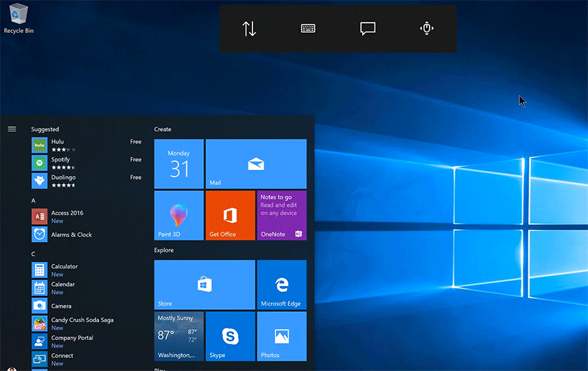Windows 10 16257 With Eye Control Console Overhaul Out For Pc