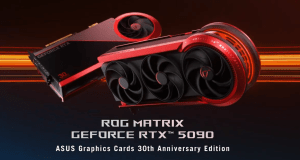 ASUS Unveils ROG Matrix GeForce RTX 5090 “30th Anniversary Edition” Graphics Card: Up To 800W Power, Quad Axial-Tech Fans & Premium PCB With BTF Design