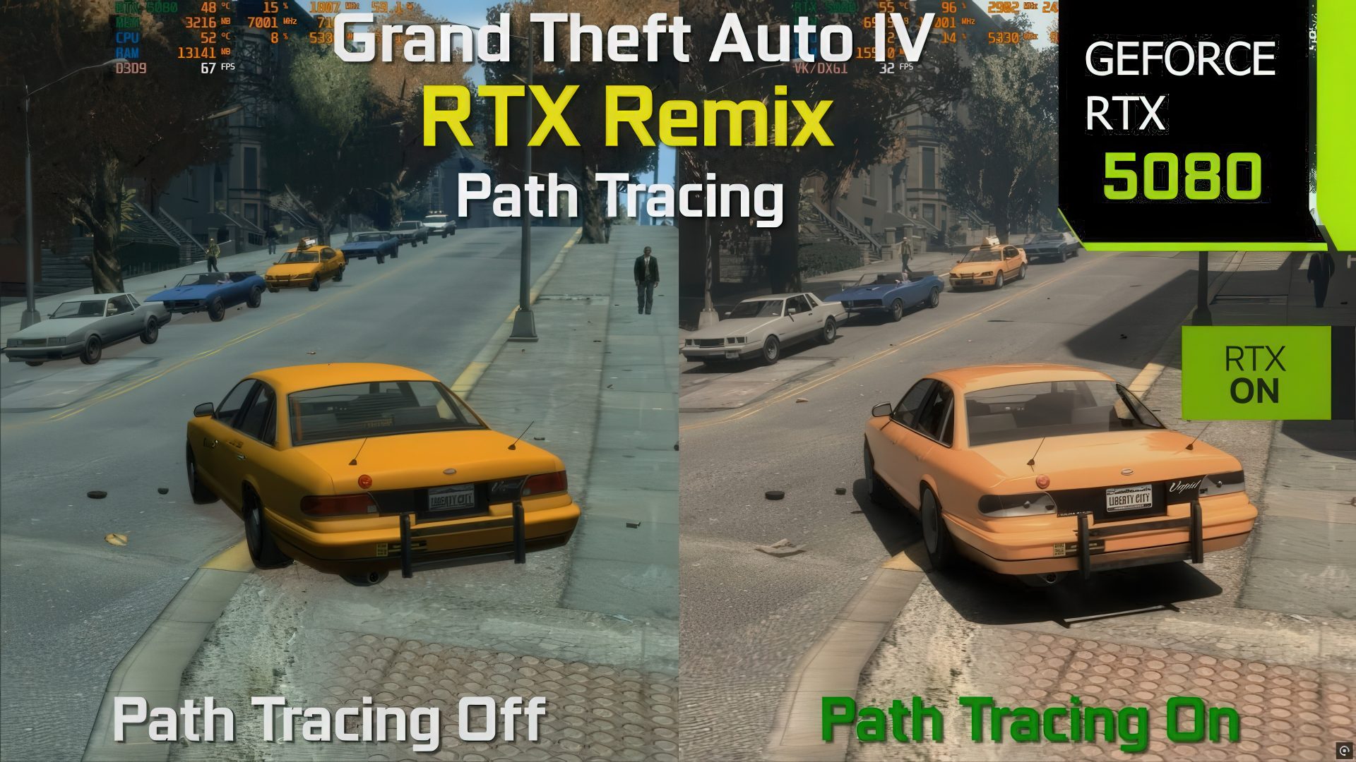 GTA 4 RTX Remix Mod Is Now Publicly Available Enjoy GTA 4 RTX Remix Mod Comparison PT HD 1920x1080 