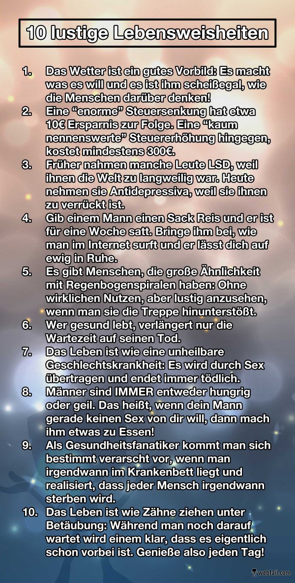 10 Lustige Lebensweisheiten - Fun Bild | Webfail - Fail Bilder Und Fail Videos 1186_x_600_jpg