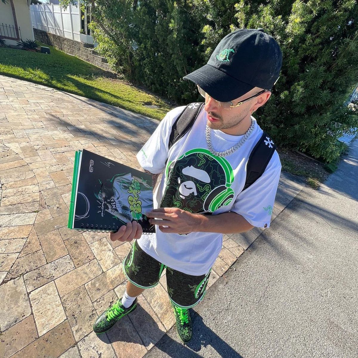 Feid outfit from january 11, 2023