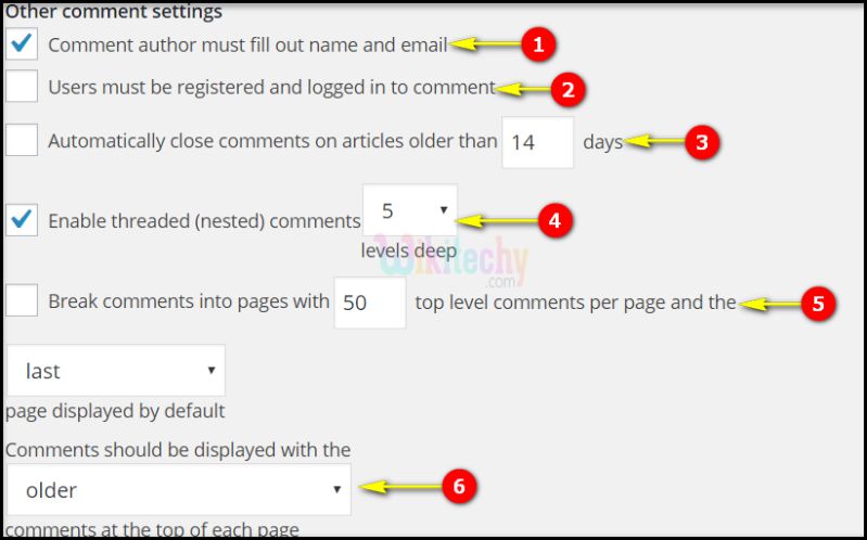 Wordpress Discussion Settings Wordpress Tutorial Wikitechy - Premium Nature Illustration Gallery - Mobile