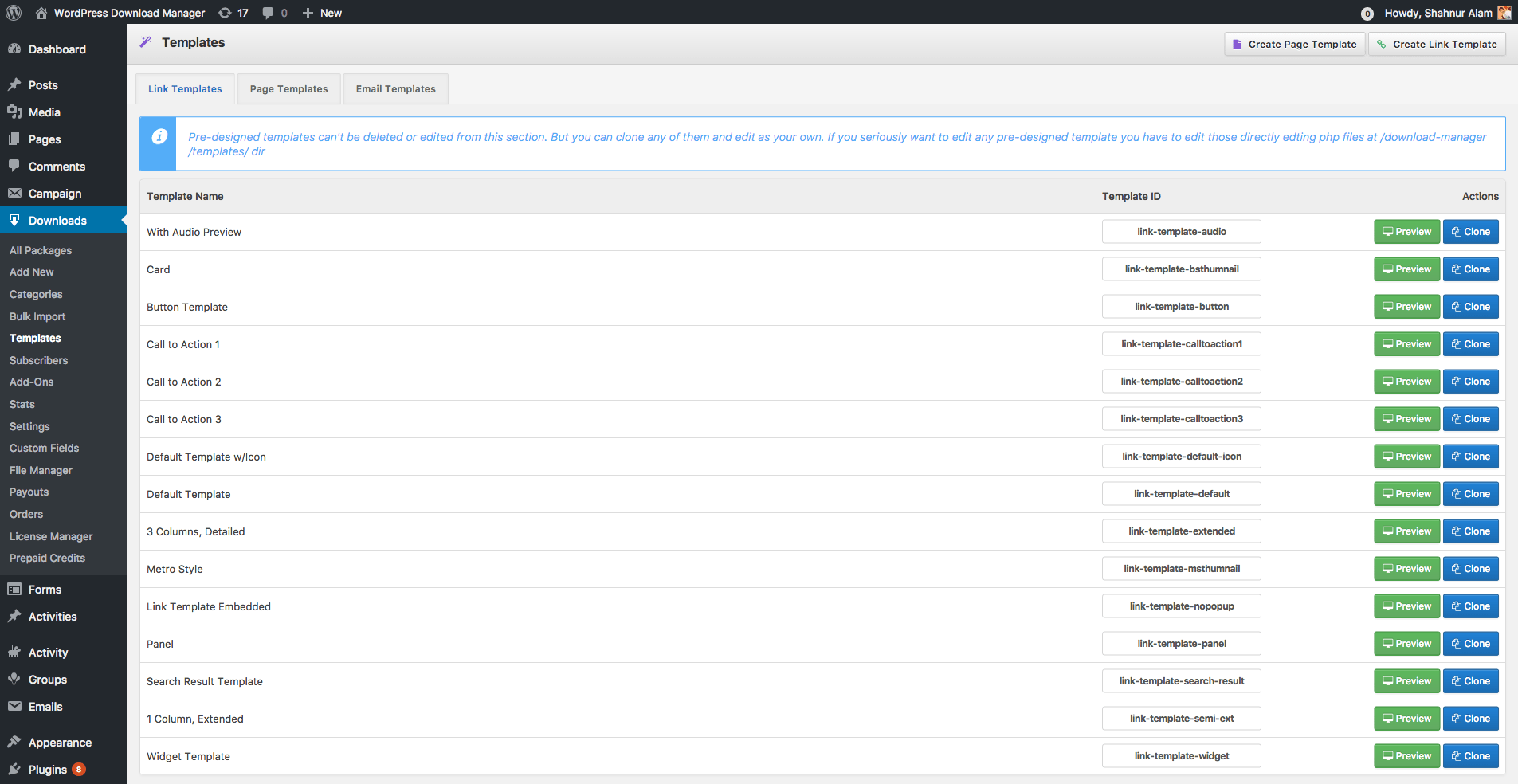 Consequently, chances are good that you will occasionally see videos you enjoy and perhaps want to download. Templates - WordPress Download Manager