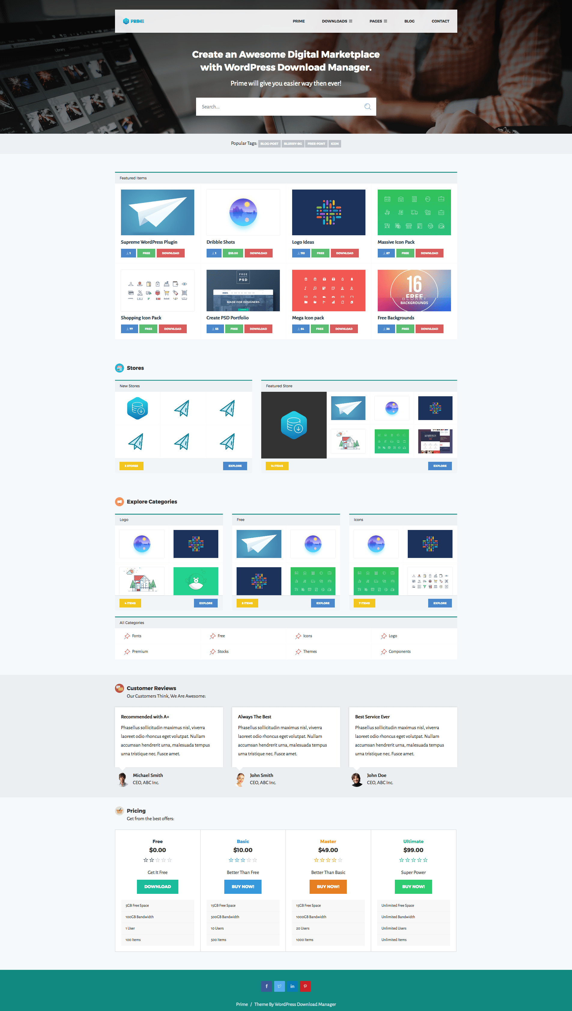 Install and activate woocommerce · step 3: Prime - WordPress Digital eCommerce Theme - WordPress Download Manager