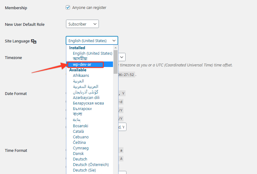 · wordpress needs to be told which language it should run under. How To Change WordPress Site Language? - WordPress Download Manager