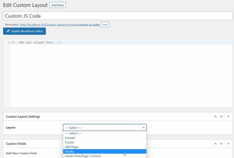How To Add Custom Php Code In The Astra Theme - Space Backgrounds - Premium 8K Collection