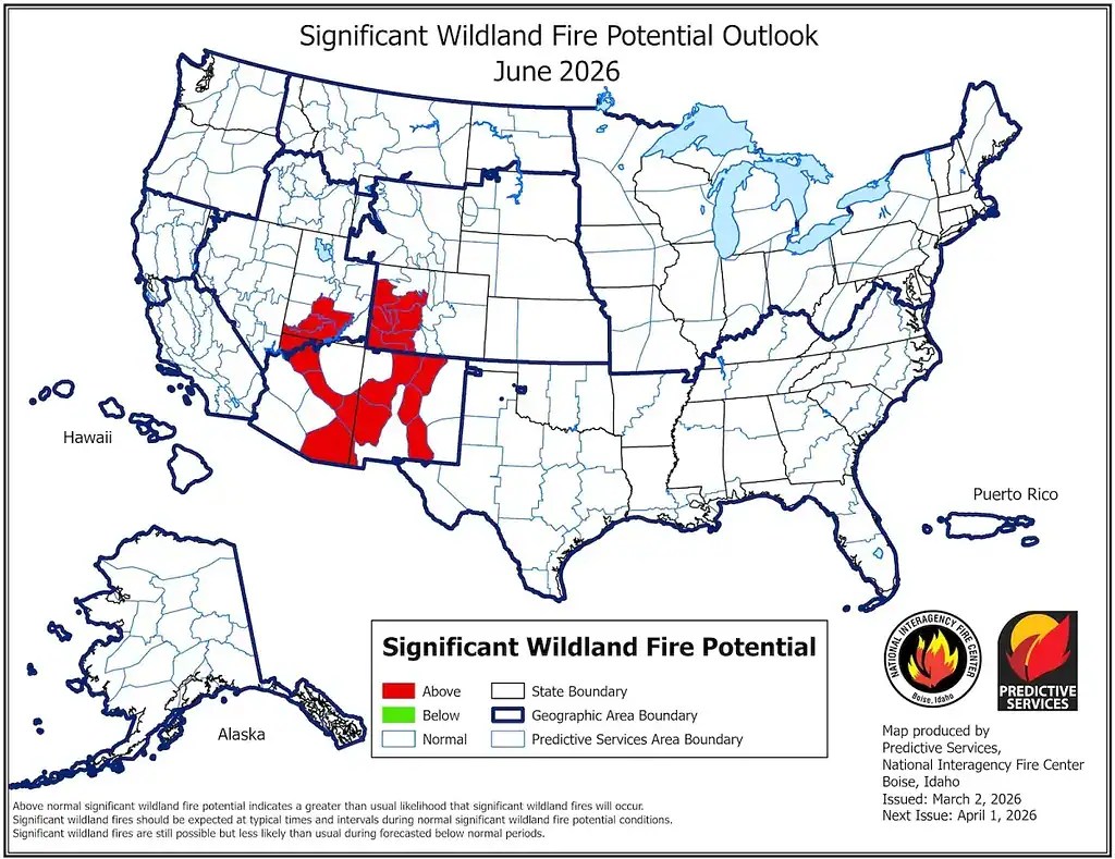 Terrifying New Maps Show The Entire West Is Facing An Extreme Wildfire Wildland Fire Potential Original