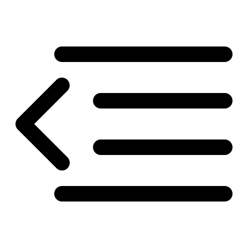 Text Format Left Decrease Indent Icon Download On Iconfinder - Best Nature Arts in High Resolution