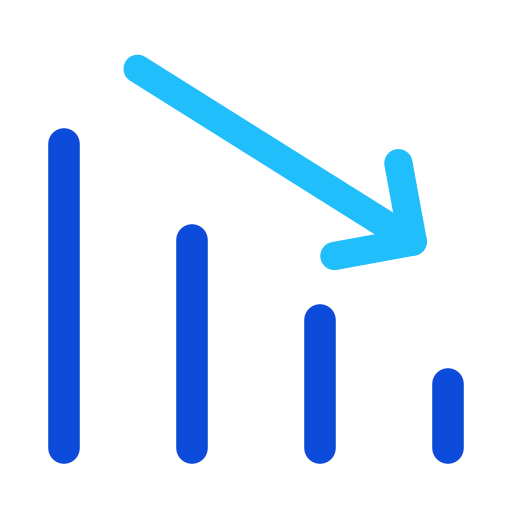 Chart Decrease Diagram Loss Icon Download On Iconfinder - Best Dark Textures in High Resolution