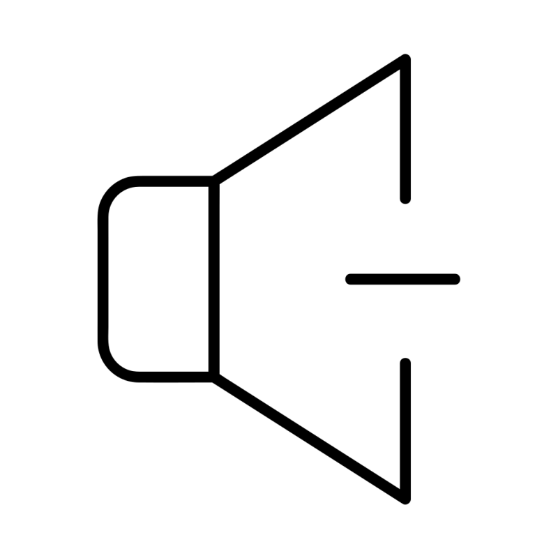 Decrease Down Multimedia Sound Speaker Volume Icon - Classic Full HD Mountain Images | Free Download