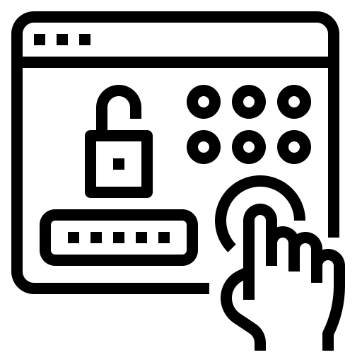 Password Pin Number Access Code Protection Security Icon - Premium Vintage Wallpaper Gallery - HD