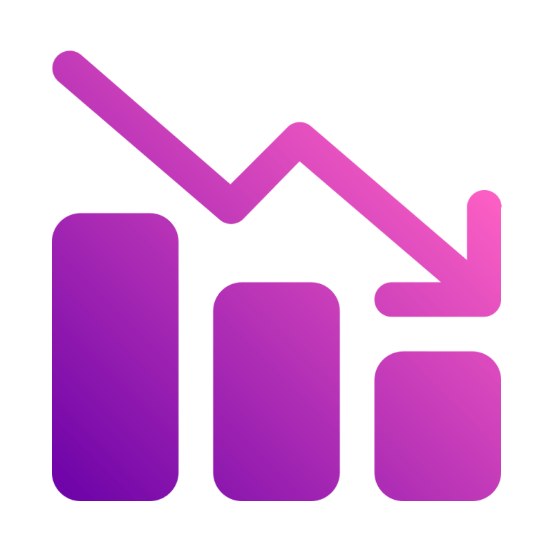 Decrease Chart Down Statistics Bar Stats Icon Download On Iconfinder - Nature Picture Collection - Desktop Quality