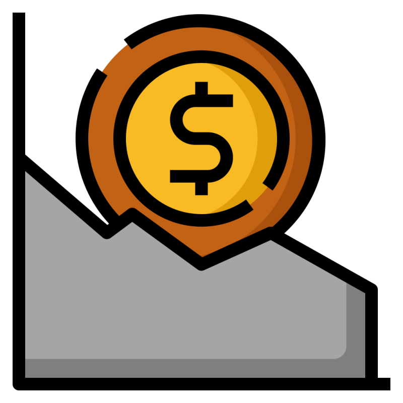 Decrease Down Loss Presentation Icon Download On Iconfinder - Mobile Sunset Designs for Desktop