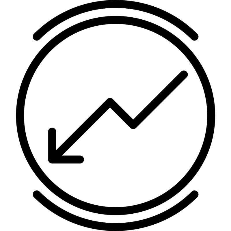 Check Decrease Downrate Percent Sales Icon Download On Iconfinder - Mountain Texture Collection - Mobile Quality