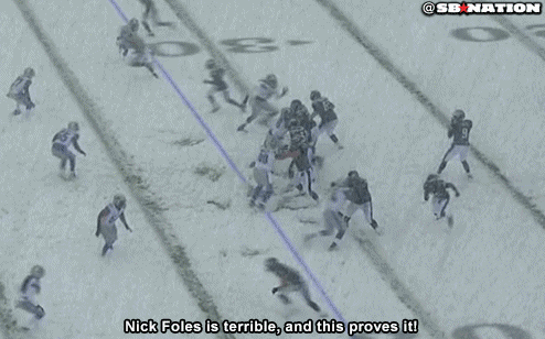 Lions vs. Eagles 2013 final score: Philadelphia dominates Snow Bowl, 34