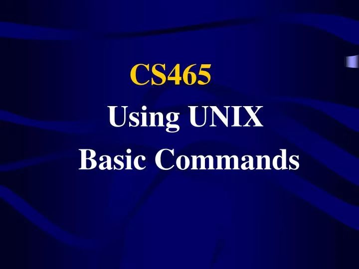PPT - Using UNIX Basic Commands PowerPoint Presentation, free download ...