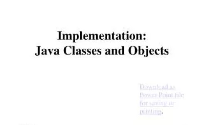 PPT - Java Classes | Java Tutorial For Beginners | Java Classes And ...