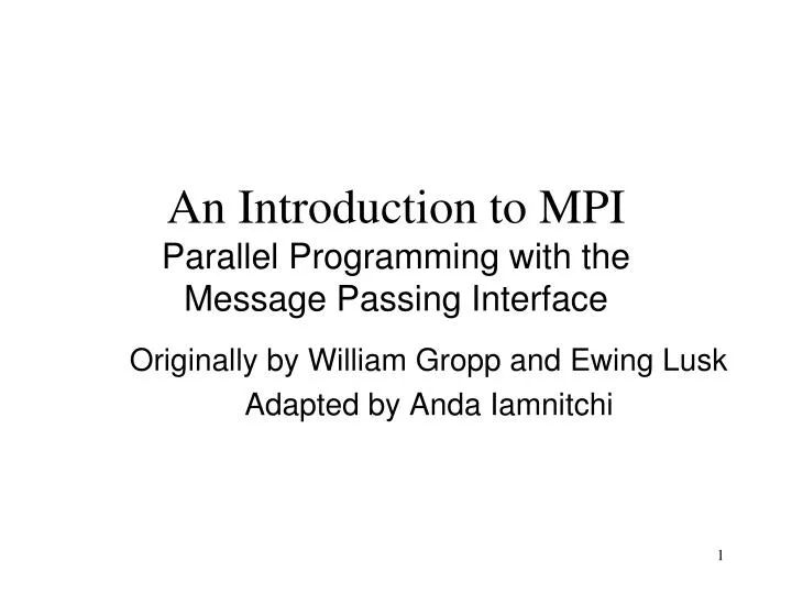 3 Mpi Pdf Message Passing Interface Parallel Computing - Elegant Ultra HD Abstract Images | Free Download
